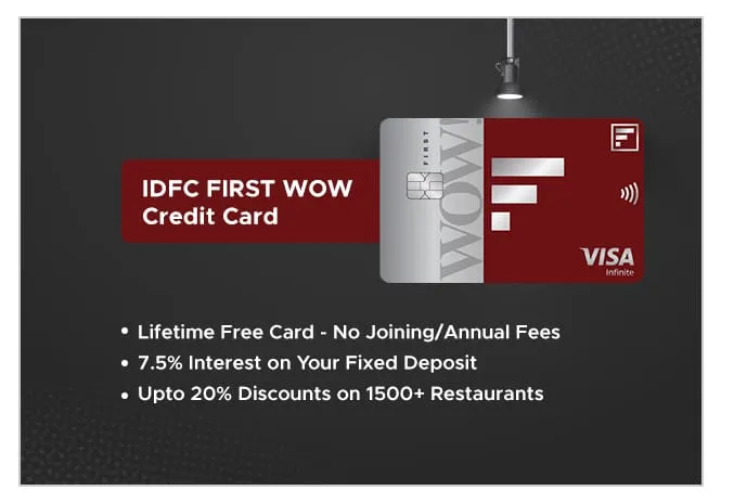 IDFC FIRST WOW Credit Card credit card by IDFC FIRST Bank